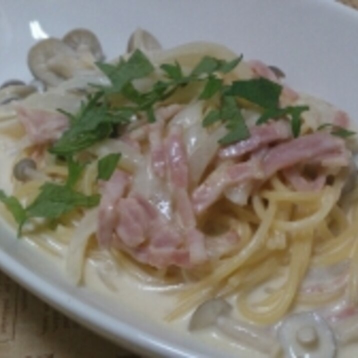 料理男子の爽やかクリームパスタ